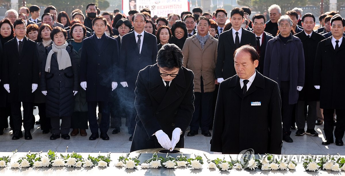 '돌발상황 대비' 한동훈 비대위원장 광주 방문에 철통 경비