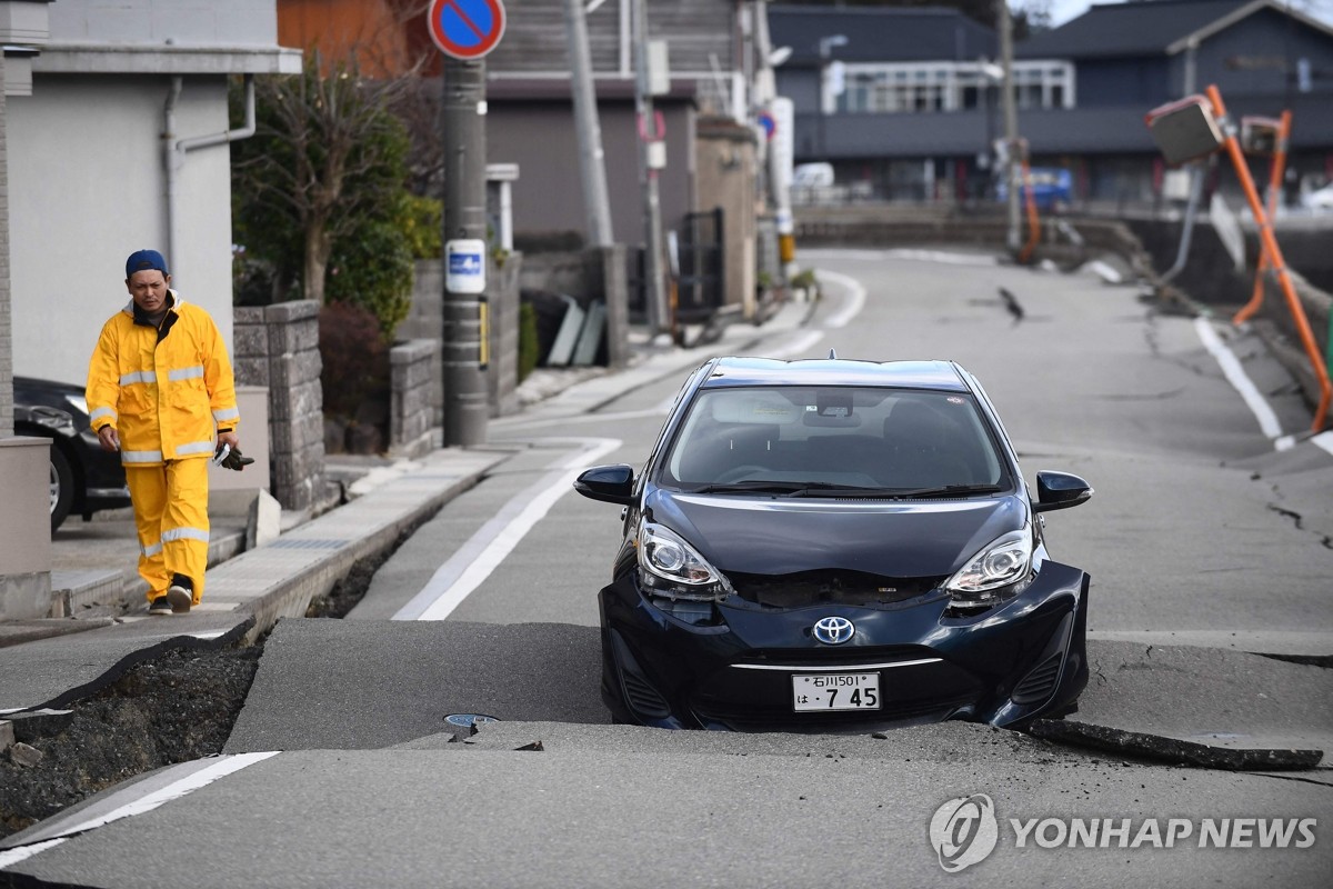 규모 7.6 강진 日노토반도 핵심 도로 복구에 수년 걸릴 듯