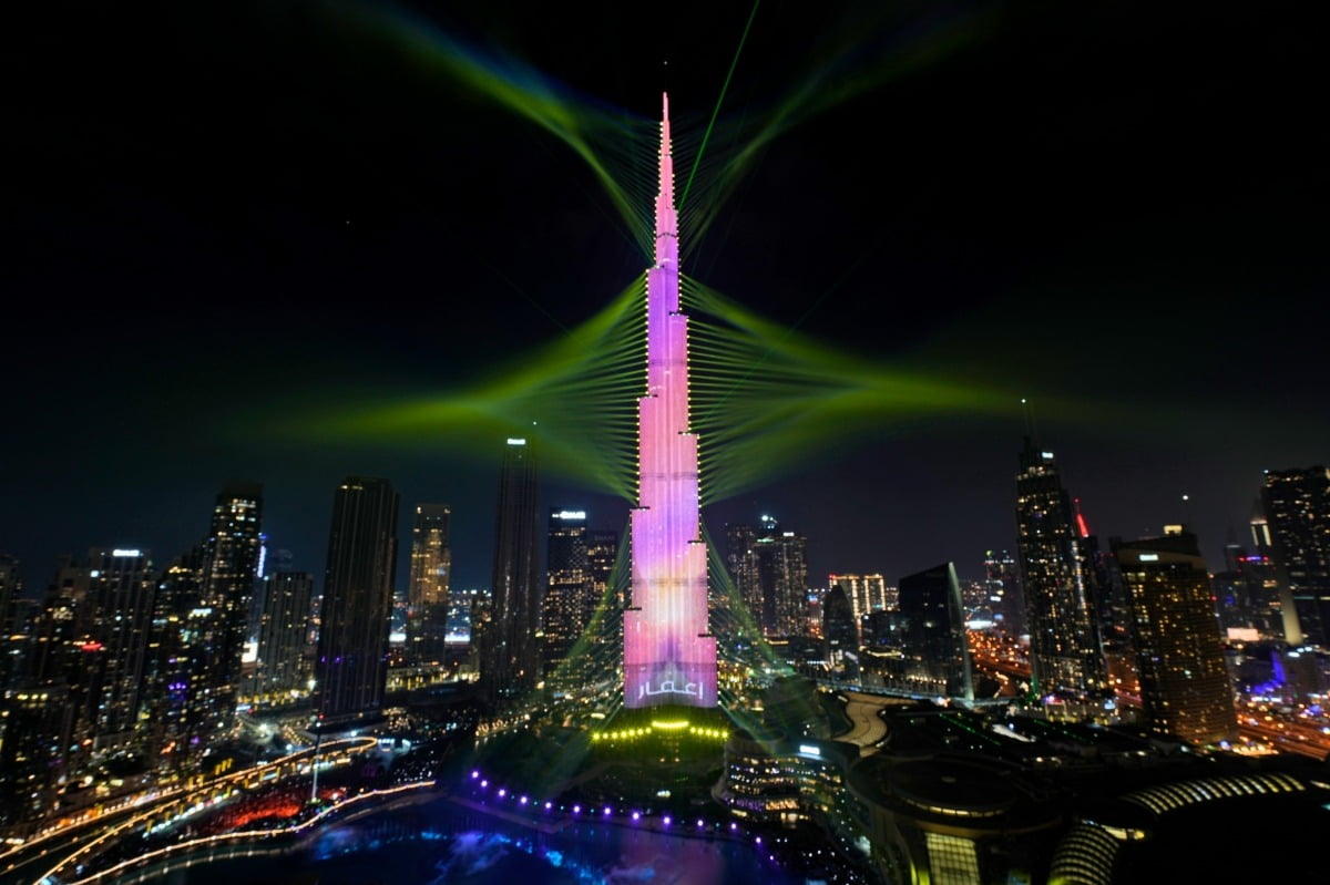 아랍에미리트(UAE) 수도 두바이에 세계에서 가장 높은 건축물인 '부르즈 할리파. 사진=AP