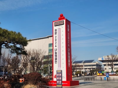 인천 '사랑의 온도탑' 캠페인 종료 전날 100도 달성