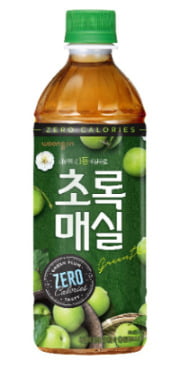 웅진식품이 이달 중 출시 예정인 '초록매실 제로' 제품 사진/ 웅진식품 제공