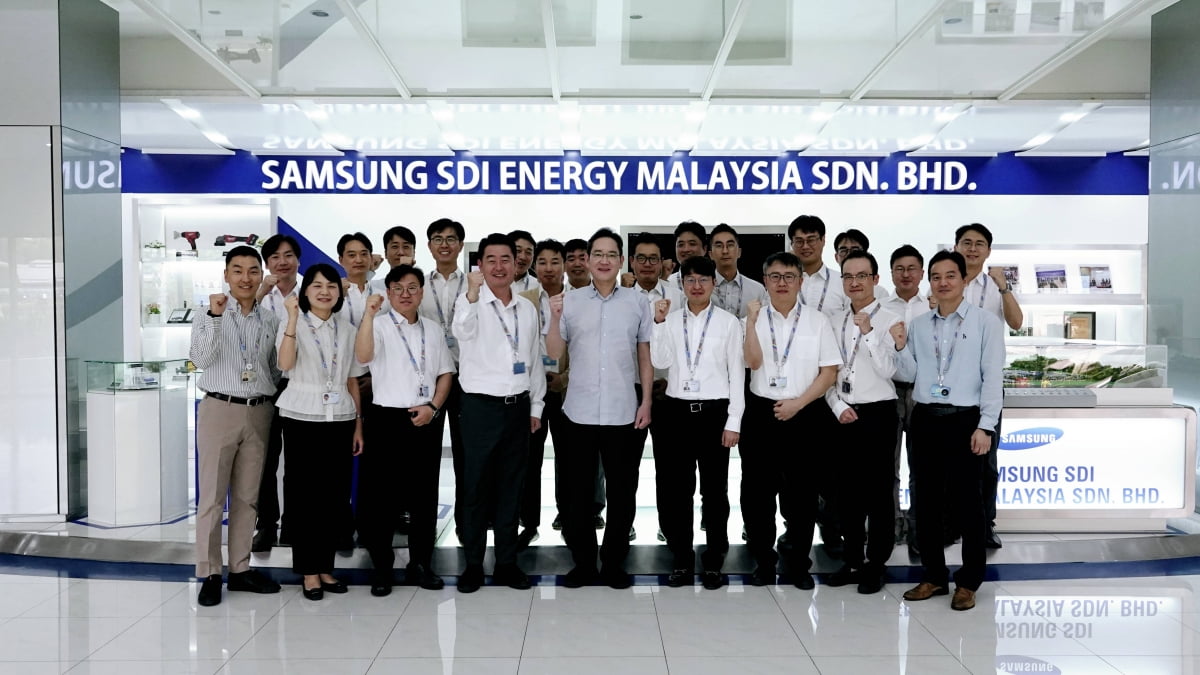 이재용 회장, 삼성SDI 말레이시아 생산법인 방문. 사진=삼성전자 제공