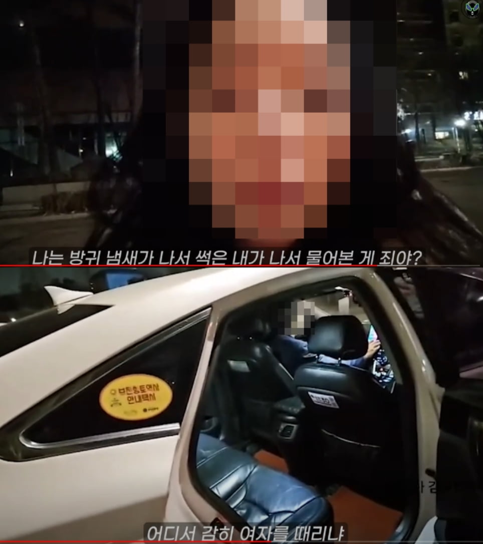 "방귀 냄새 난다" 택시기사에 갑질…배우 출신 유튜버 '논란'