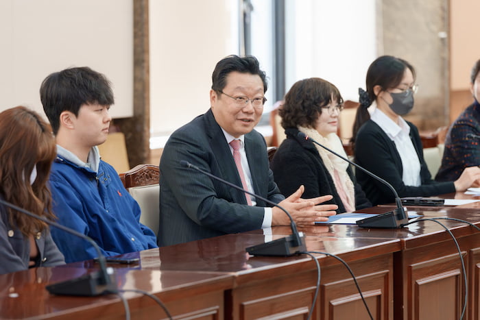 주형환 저출산고령사회위원회 부위원장이 13일 취임식에서 발언하고 있다. 사진=저출산고령위