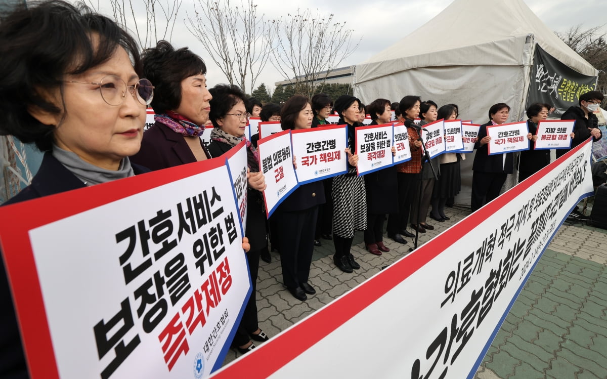 [포토] 대한간호협회, 정부의 의료개혁 적극 지지