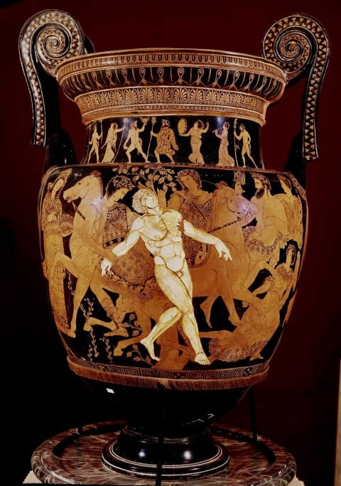 <(청동 로봇) 탈로스의 죽음>(기원전 5세기)    출처: 위키피디아