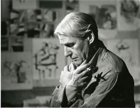 [도판1] 1961년 자신의 스튜디오에서, 윌렘 드 쿠닝