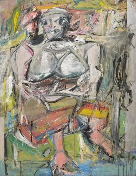 [도판2] 윌렘 드 쿠닝, <여인 1(Woman, 1)>, 1950-52, 캔버스에 유화, 192.7 x 147.3 cm, 뉴욕 현대미술관(The Museum of Modern Art) 소장, © The Willem de Kooning Foundation