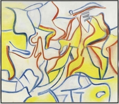 [도판4] 윌렘 드 쿠닝, <무제(Untitled)>1986), 캔버스에 유화, 런던 스카르스테드 갤러리(Skarstedt Gallery) 출품작, © The Willem de Kooning Foundation