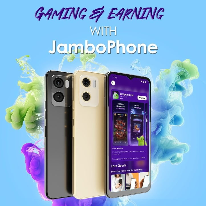 아프리카 웹3.0 기업 잠보(JAMBO)는 글로벌 디지털 접근성을 목표로 제작한 잠보폰(JamboPhone)을 출시했다고 28일 밝혔다. / 사진=해시드