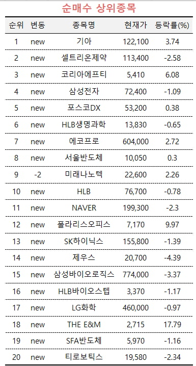 [마켓PRO]"기준 미달 땐 상폐" 금감원장 발언에 초고수들 기아 집중 매수