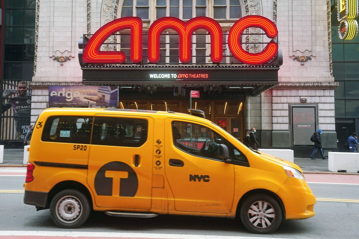 미국 뉴욕에 있는 AMC 영화관. 사진-REUTERS