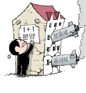 보유세 이어 공사비 폭탄…재건축 '1+1 분양' 사라진다