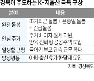 경북, 저출생과 전쟁…'동네 돌봄마을' 도입