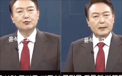 "저 윤석열, 국민 괴롭혔다"…'가짜 연설 영상' 확산