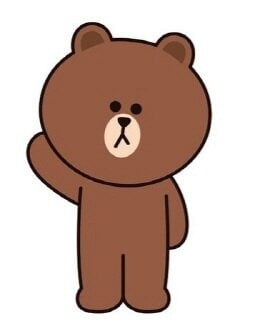 네이버 라인프렌즈 곰 캐릭터 '브라운'. 사진=라인프렌즈
