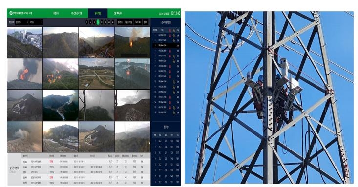 한전 "AI 산불 조기경보망, 전국 확대하고 수출도 타진"