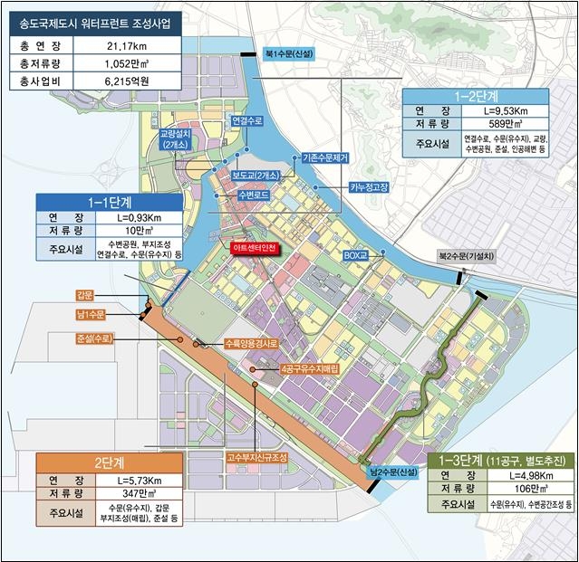 인천 송도 워터프런트 1-2단계 이달 착공…2027년 완공