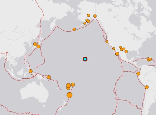 하와이 남쪽서 규모 5.7 지진…캘리포니아 남부 해안 4.6 지진(종합)