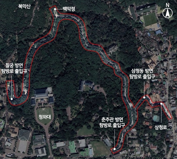 종로구 '청와대-백악 탐방코스' 경관 개선…10월 준공