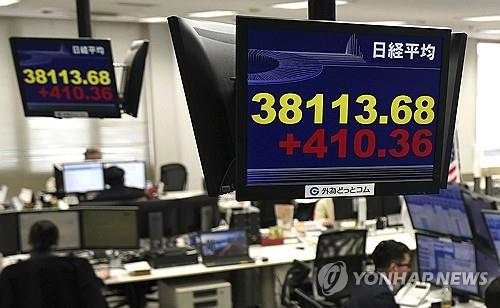 日닛케이지수 장중 38,100 돌파…'버블 카지노사이트 추천' 후 34년만에 최고