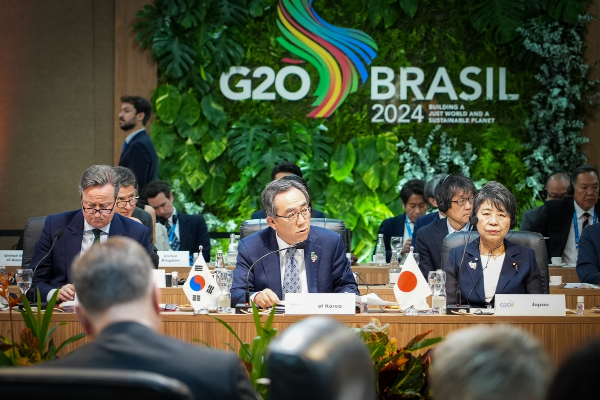 조태열, G20 회의서 "단합된 대북 대응에 주도적 역할 해달라"