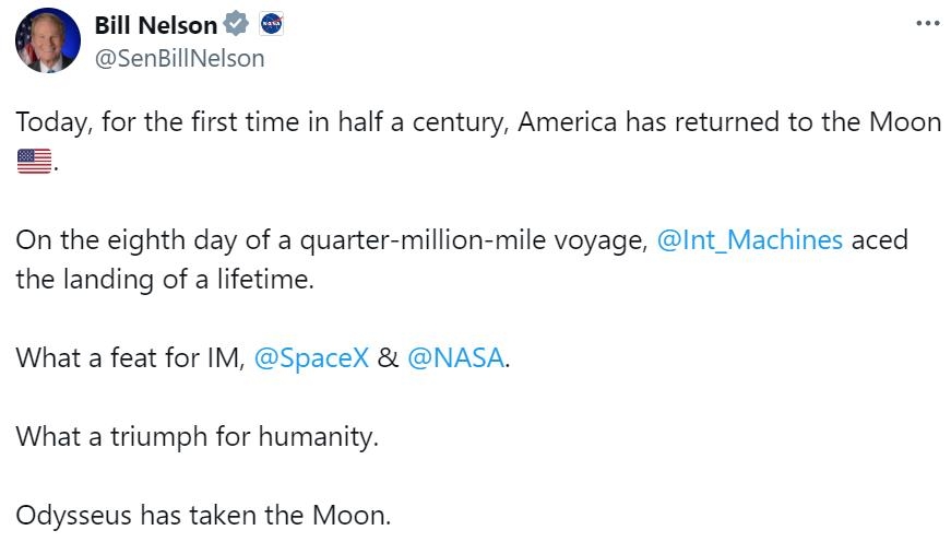 '당신의 주문이 달에 배송됐다'…NASA "인류의 승리·위업"