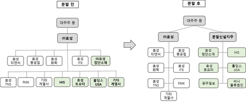 효성, '2개 지주사' 체제 재편…조현준·현상 형제 독립경영한다(종합)