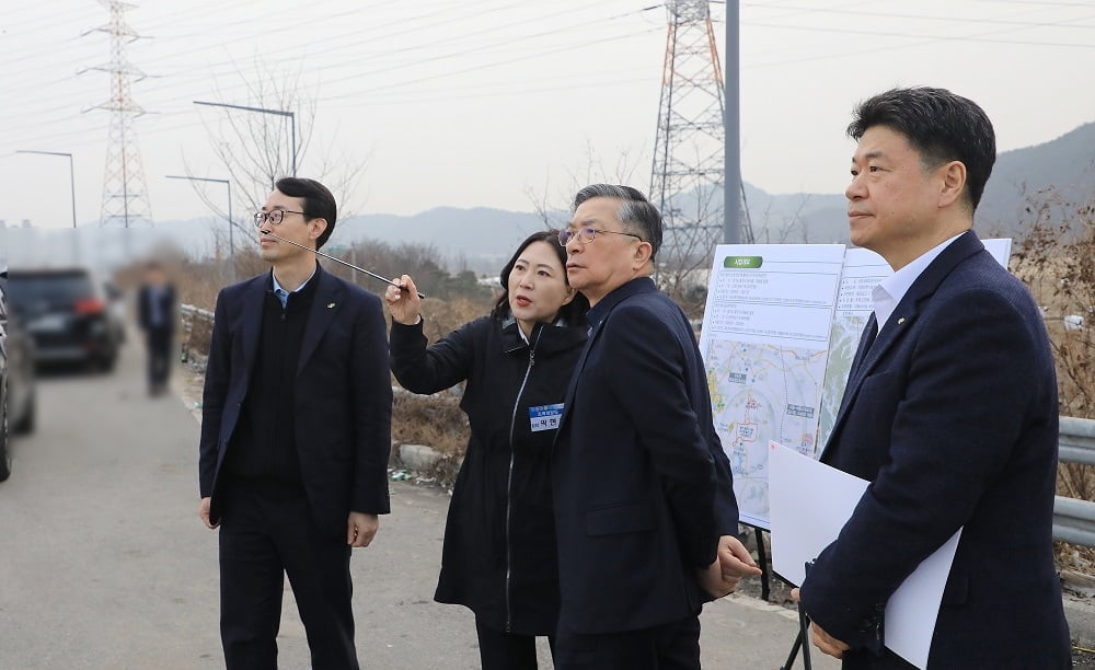 이한준 LH사장, 용인첨단반도체 국가산업단지 사업 점검