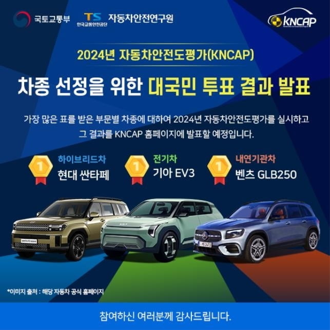 국민이 뽑은 안전한 차 1위는?