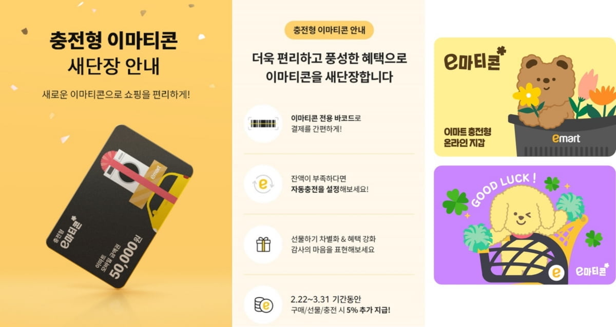 이마트, 선불충전형 모바일 금액권 '이마티콘' 출시