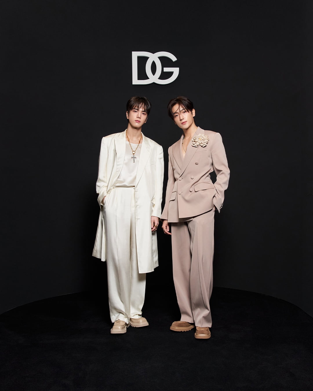 The Boyz Younghoon and Hyeonjae attend Milan Fashion Week