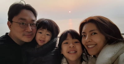 '치과의사♥' 이윤지, 설날 차례상 대신 가족여행…"넷이 처음 같이 보는 일출"