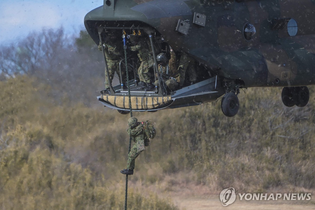 "미일, 대만유사시 훈련서 '적국=중국' 첫명시…실제 지도 활용"