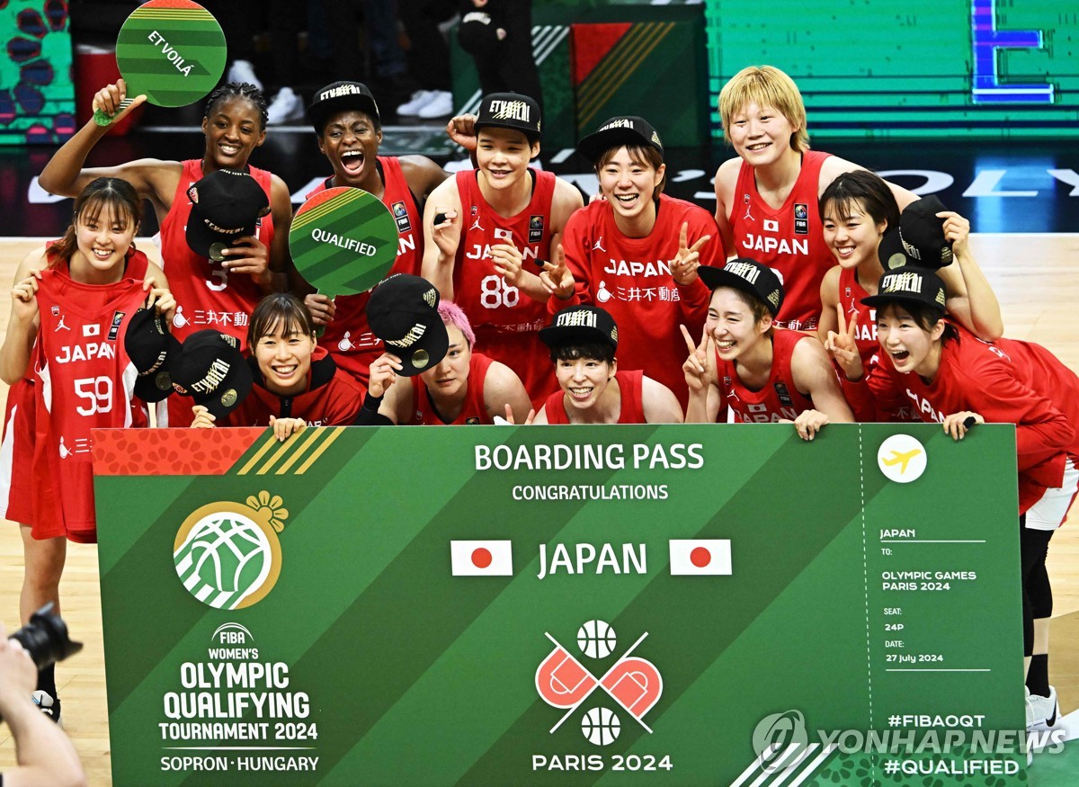 일본 여자농구, 유럽 강호들 연파하고 파리올림픽 본선 진출