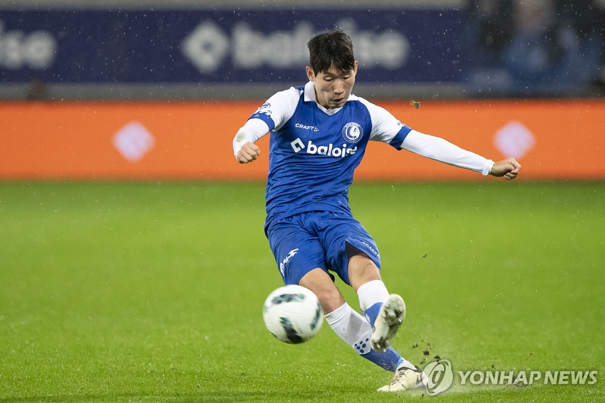 '홍현석 교체' 헨트, UECL 16강 PO 1차전서 하이파에 0-1 패