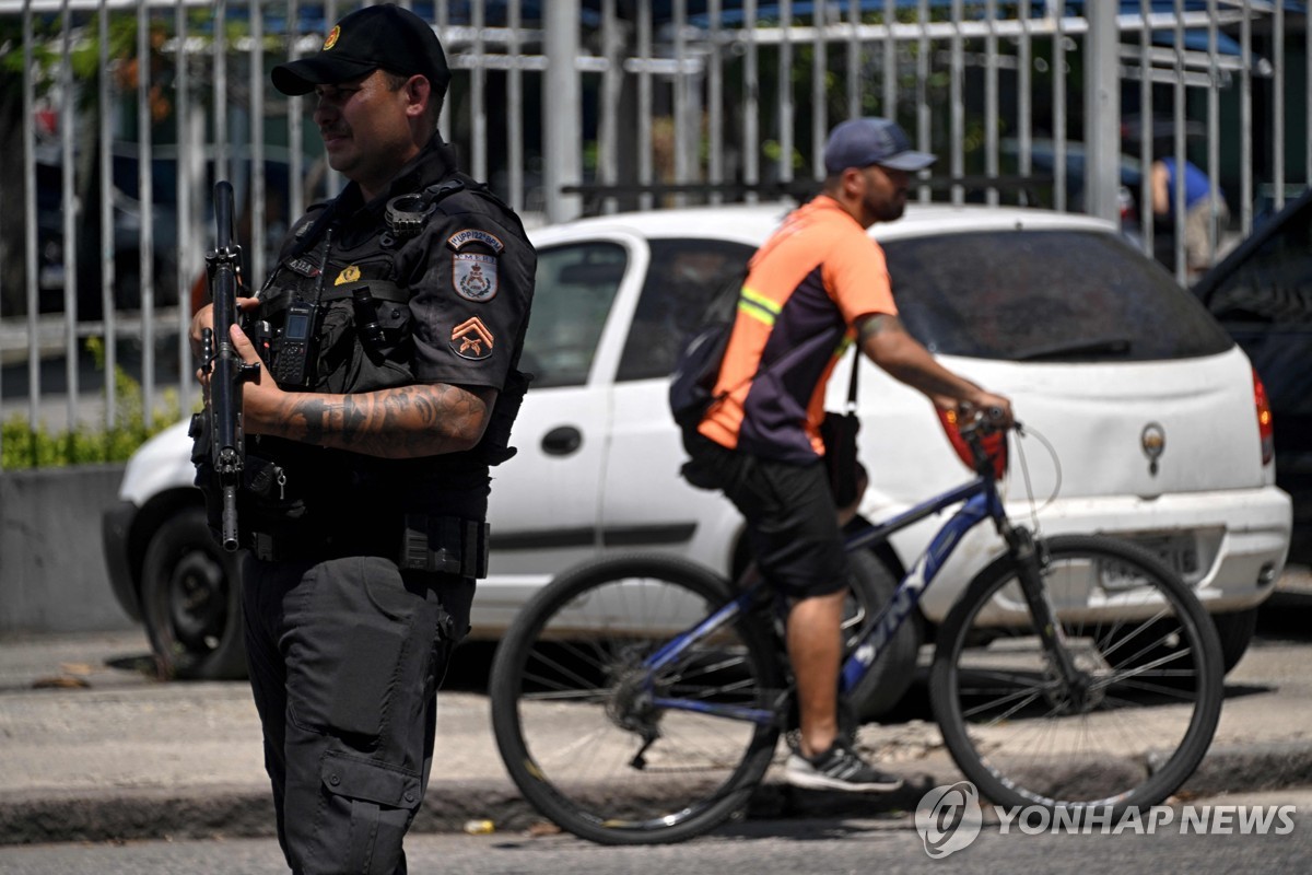브라질 리우서 경찰과 범죄조직 총격전…범죄 조직원 7명 사망