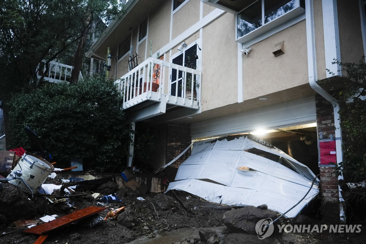 美캘리포니아 이틀째 겨울폭풍우 피해…LA 20년만에 최대 강수량