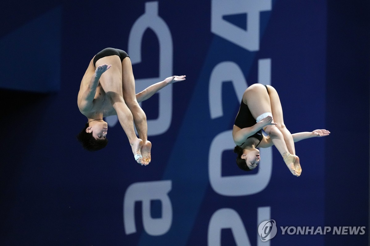 김수지-이재경, 혼성 3ｍ 3위…한국 다이빙 싱크로 사상 첫 메달(종합)