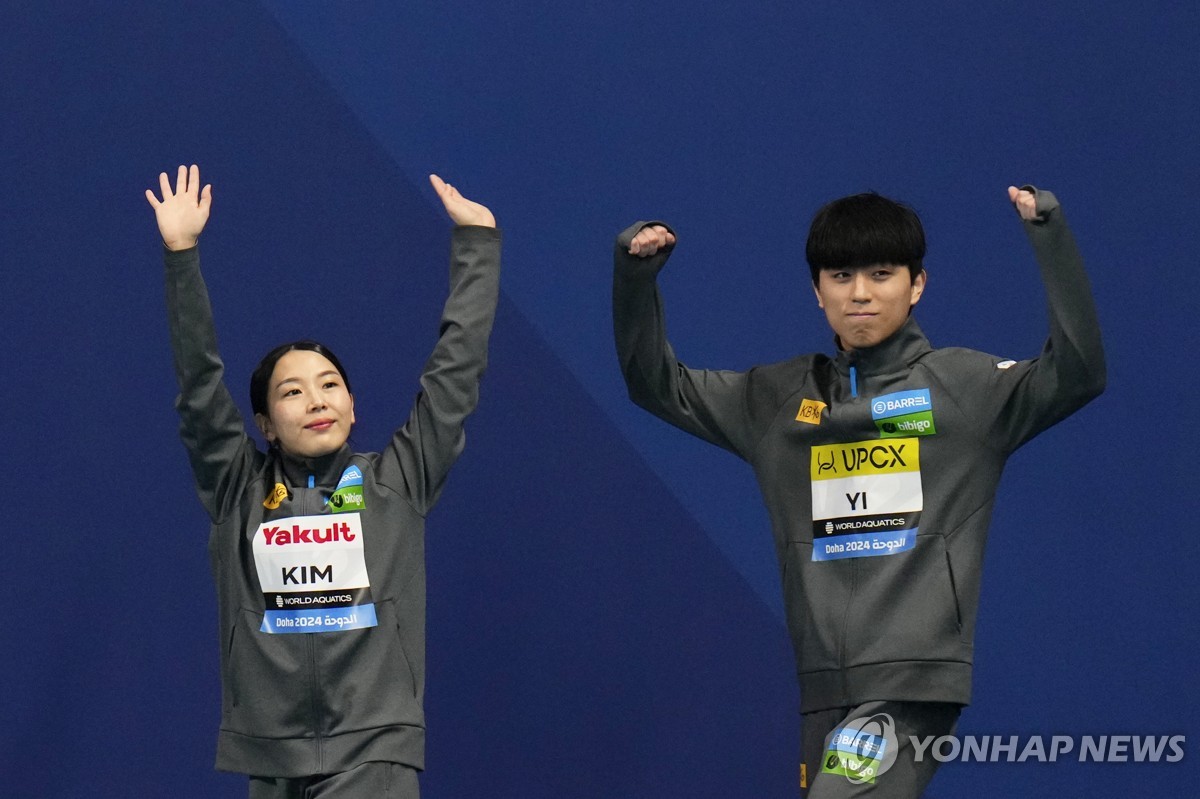 '세계선수권 혼성3ｍ 銅' 김수지-이재경 "이젠 파리올림픽 준비"