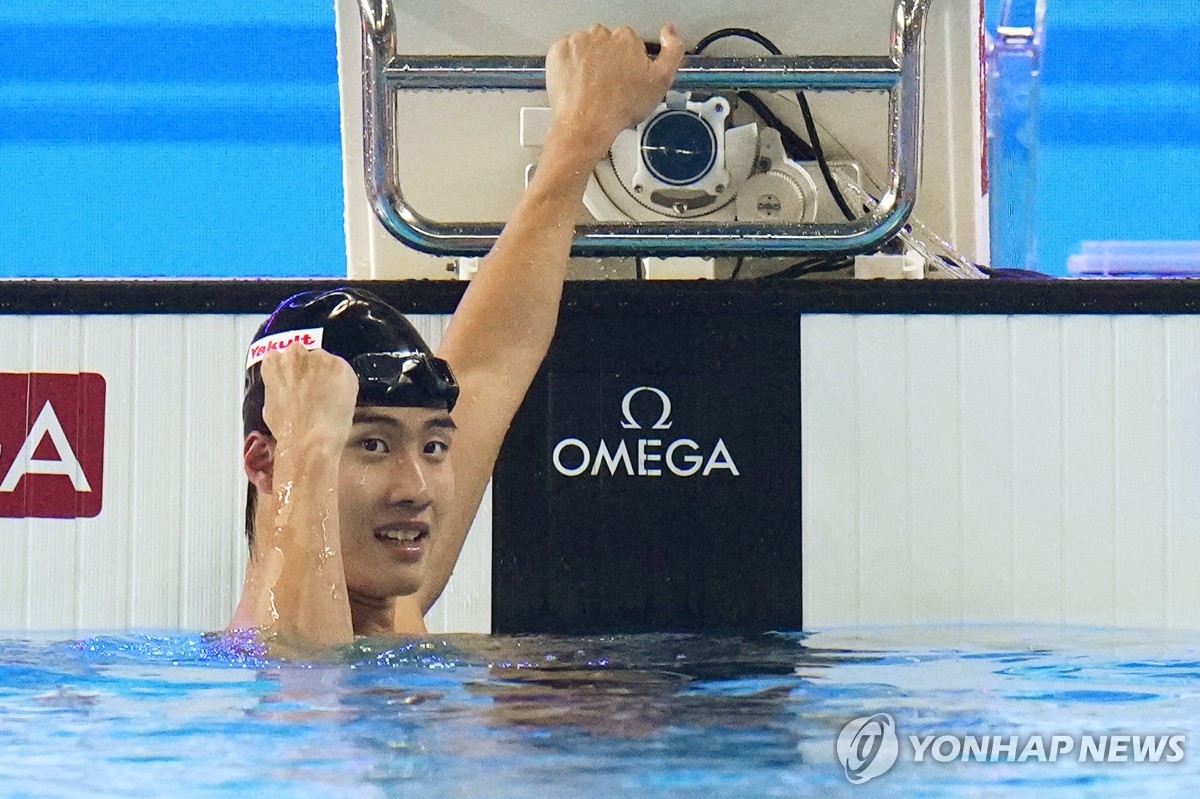 한국 수영, 도하 세계선수권 역대 최고 금 2·은1·동2로 마감