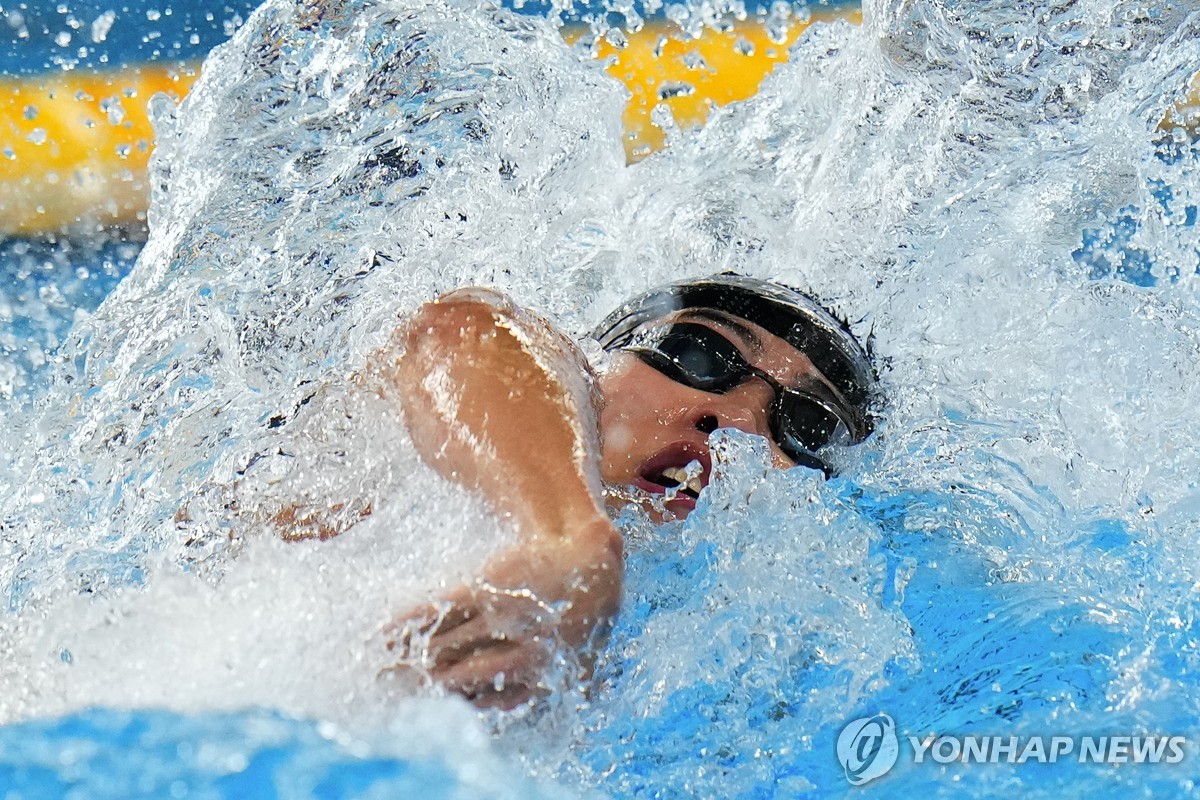 메달은 놓쳤지만…황선우, 자유형 100ｍ 한국 역대 최고 5위(종합)