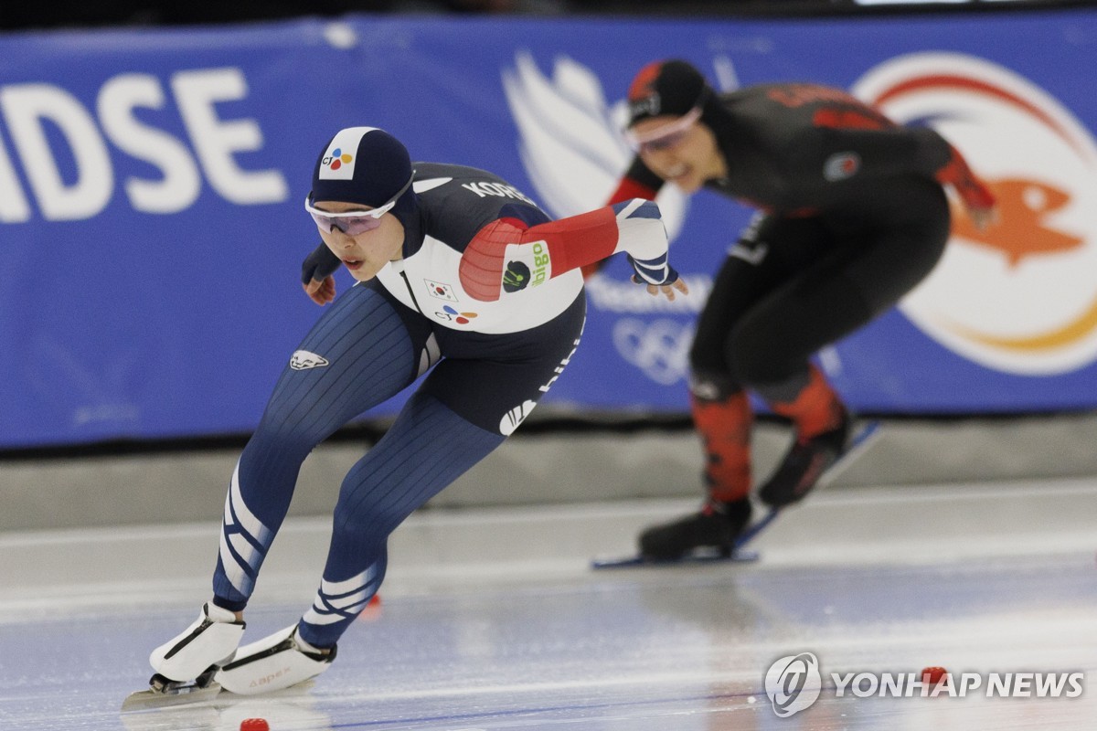 빙속 여자대표팀, 종목별 세계선수권 팀 스프린트 7위