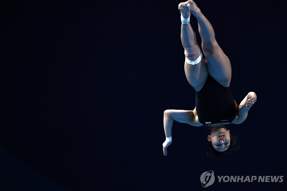 아쉬운 2차 시기 실수…김수지, 세계선수권 여자 다이빙 1ｍ 8위