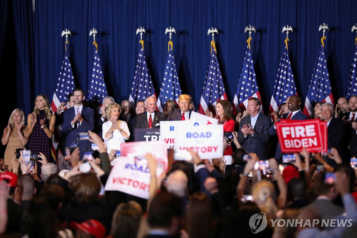 [美공화경선] 5연승 트럼프, 마음은 본선에…"11월에 바이든 해고할 것"