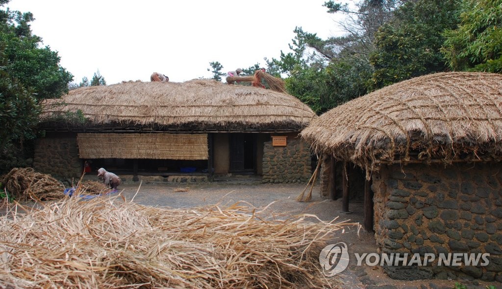 [다시! 제주문화] (78)사라져가는 제주 전통초가…장인들 "이제 은퇴 할 때"