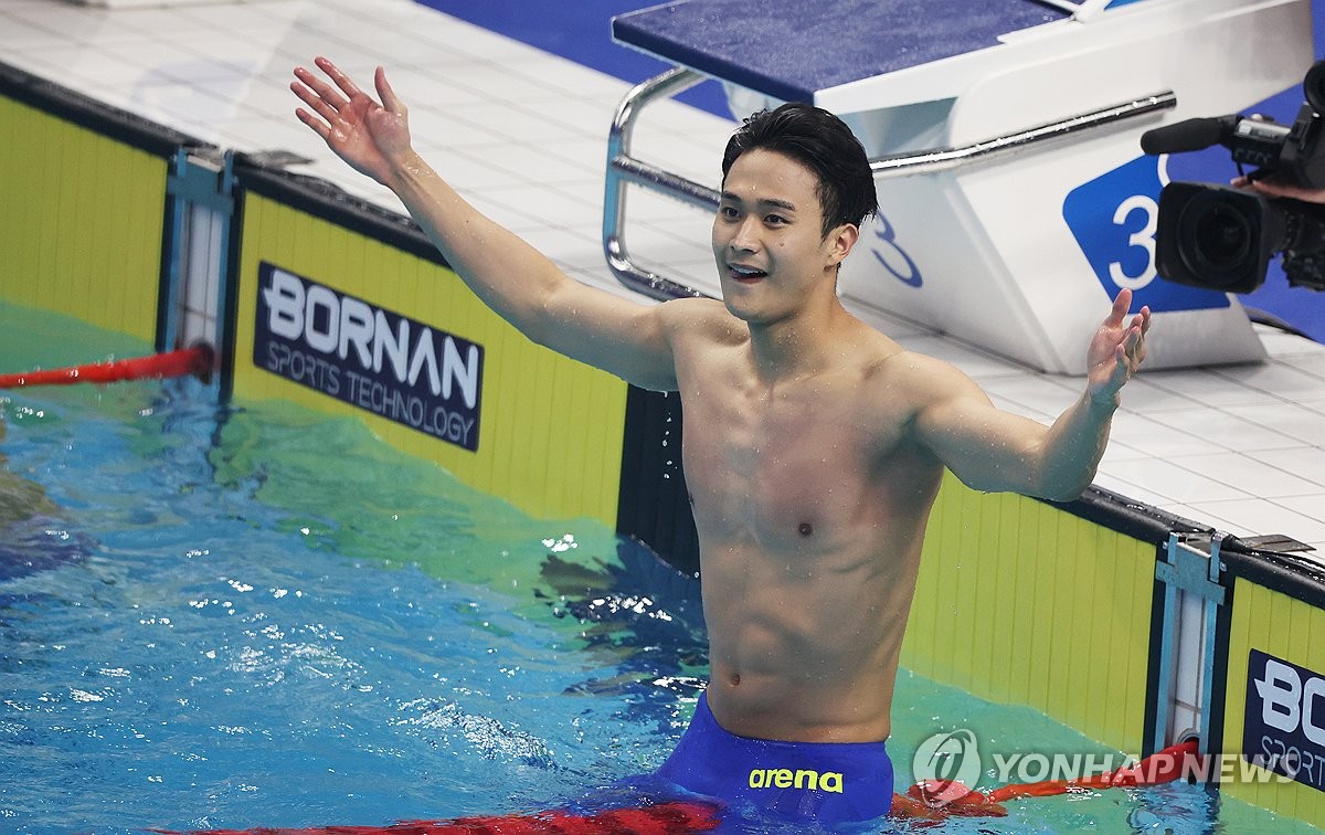 백인철, 세계수영 접영 50ｍ 결승행…"한국 최초라 뿌듯해"(종합)