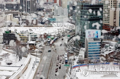 서울에 눈 14㎝ 쌓여…강원산지엔 어린아이 키 높이 눈