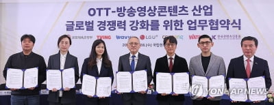 유인촌 "새로운 바람 일어나길"…국내 OTT 경쟁력 강화 협약(종합)