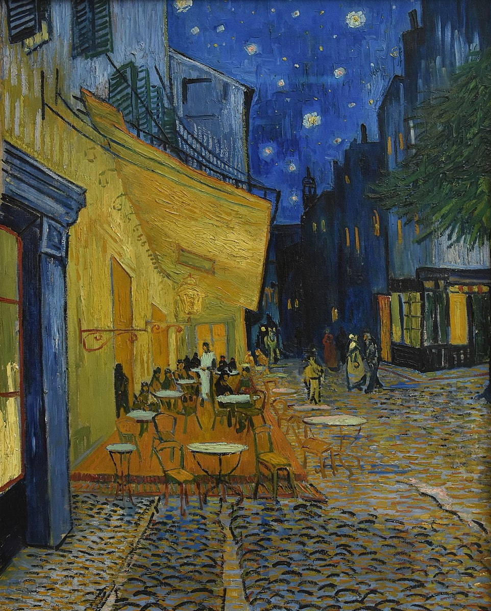 고흐의 '밤의 카페 테라스'(1888).
